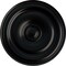 Ekena Millwork Devon Ceiling Medallion (Fits Canopies up to 3 5/8"), Hand-Painted Jet Black, 15 3/4"OD x 1 1/2"P CM15DEBLF - alternate 1